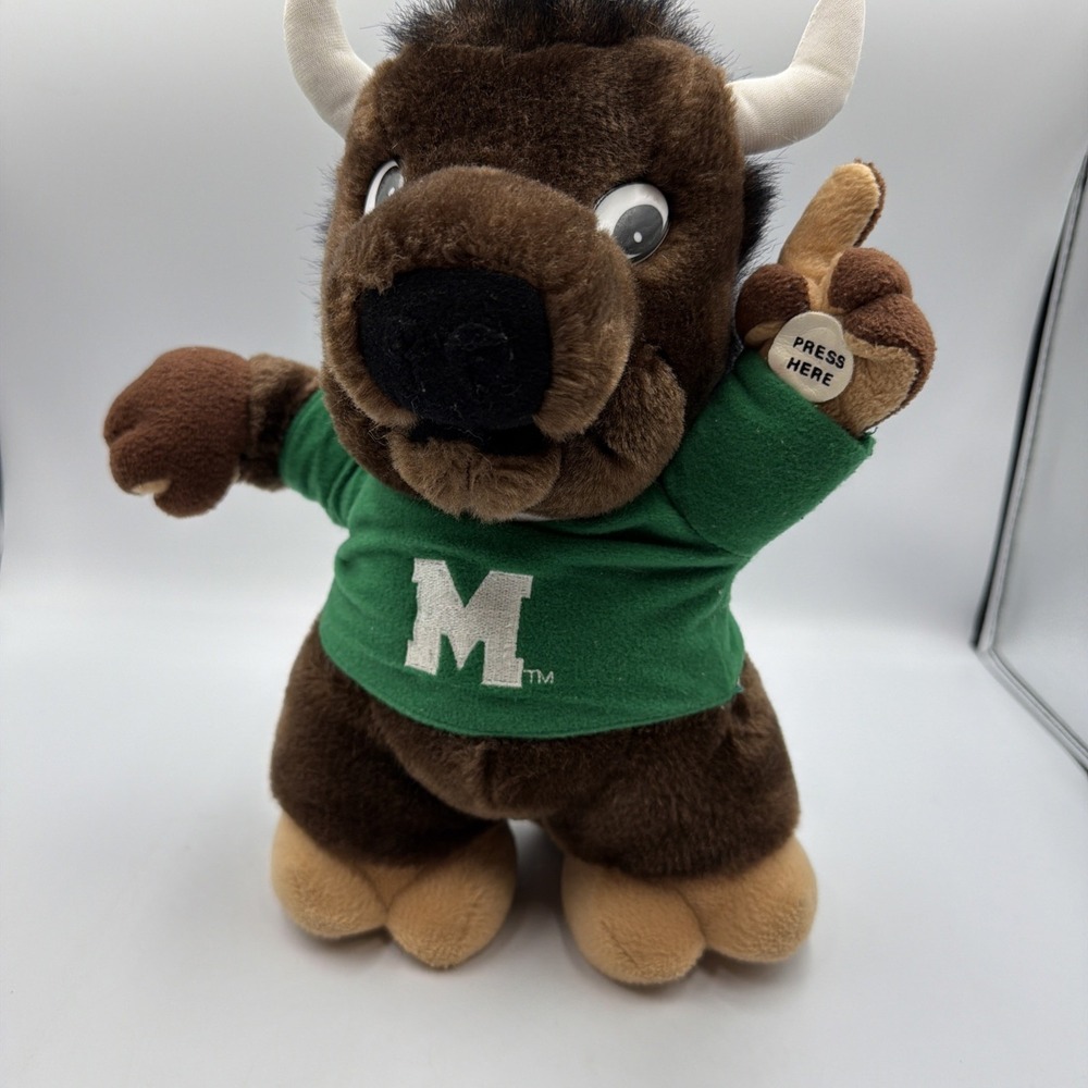 VTG Team Crossbars Plush Toy Mascot Marshall Thundering Heard Plays Fightsong